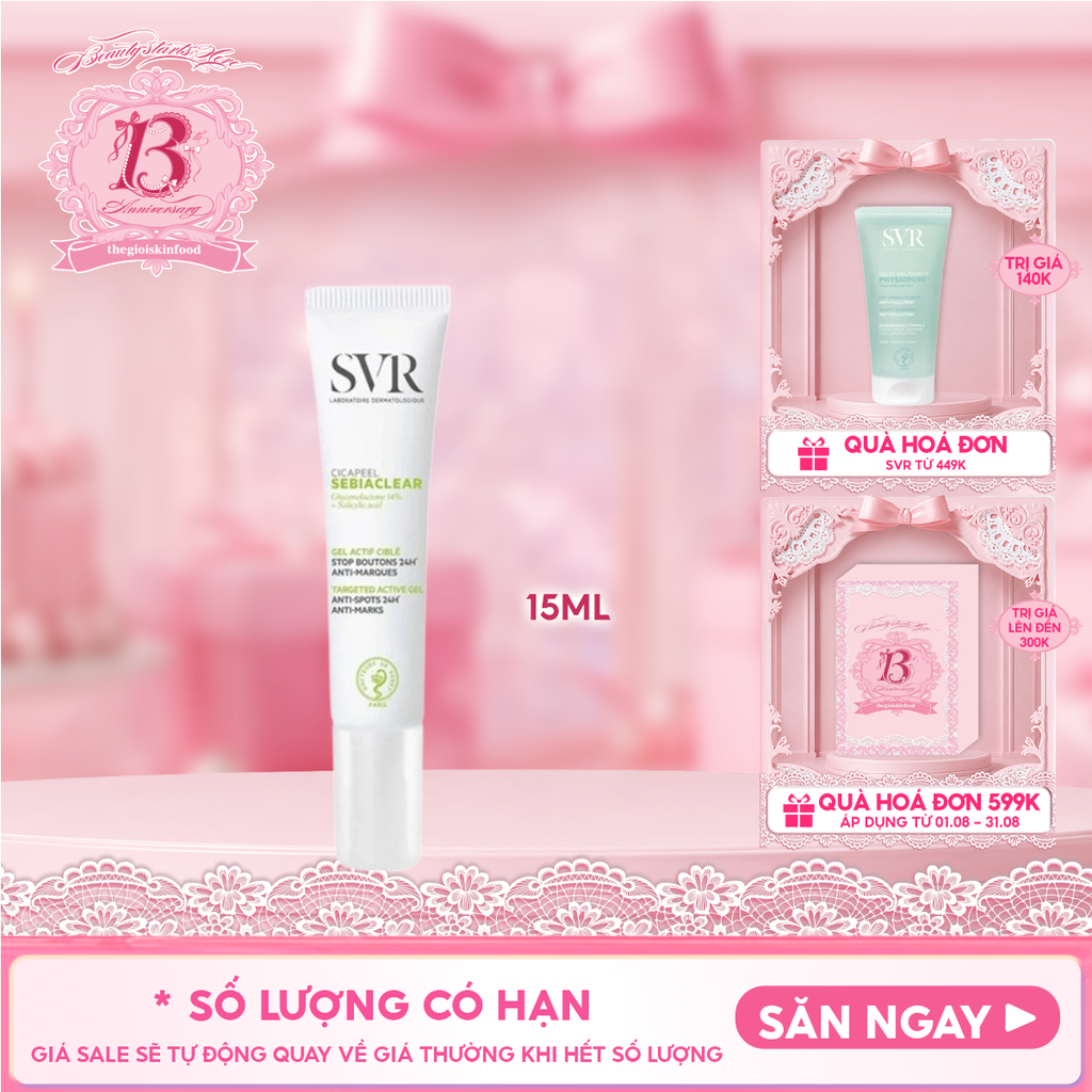 Kem Chấm Mụn SVR Dạng Gel Sebiaclear Cicapeel 15ml