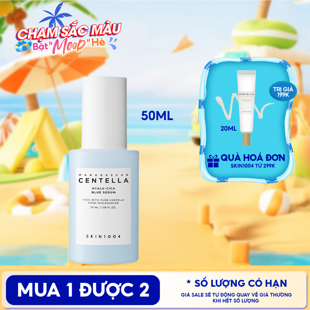 Serum Skin1004 Dưỡng Ẩm, Hỗ Trợ Làm Sáng Da Madagasca Centella Hyalu-Cica Blue Serum 50ml
