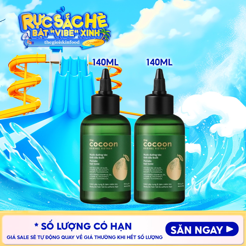 Nước Dưỡng Tóc Cocoon Hỗ Trợ Giảm Gãy Rụng Và Làm Mềm Tóc Tinh Dầu Bưởi Pomelo Hair Tonic