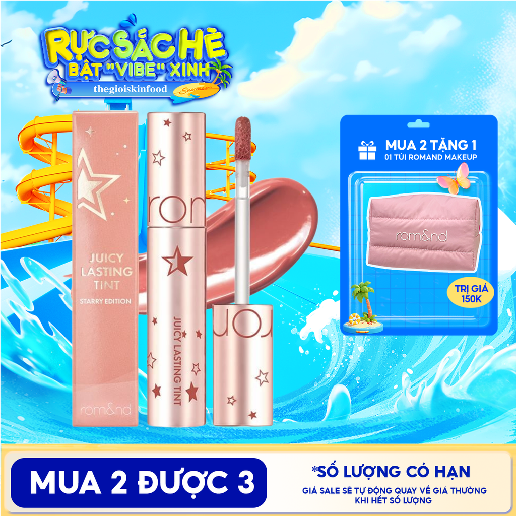 [Juicy Lasting Tint Starry Edition - Màu 23] Son Tint Lì Romand Juicy Lasting Tint Starry Edition 5.5g