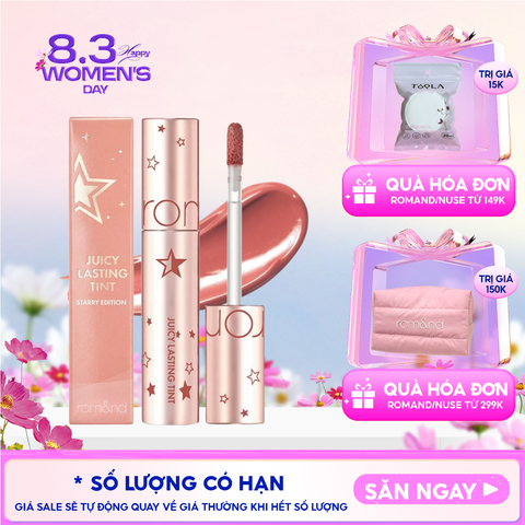[Juicy Lasting Tint Starry Edition - Màu 23] Son Tint Lì Romand Juicy Lasting Tint Starry Edition 5.5g