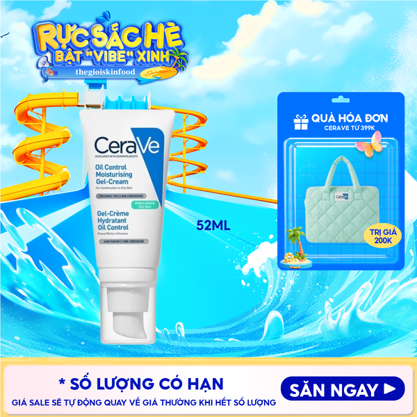  Gel Dưỡng Ẩm Kiềm Dầu Cerave Oil Control Moisturizing Gel-Cream 52ml 