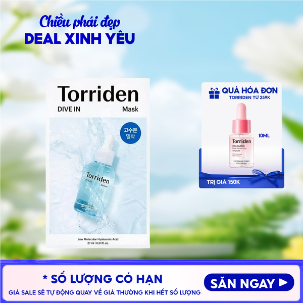  Mặt Nạ Torriden Dưỡng Ẩm, Làm Dịu Da Dive In Mask 27ml 