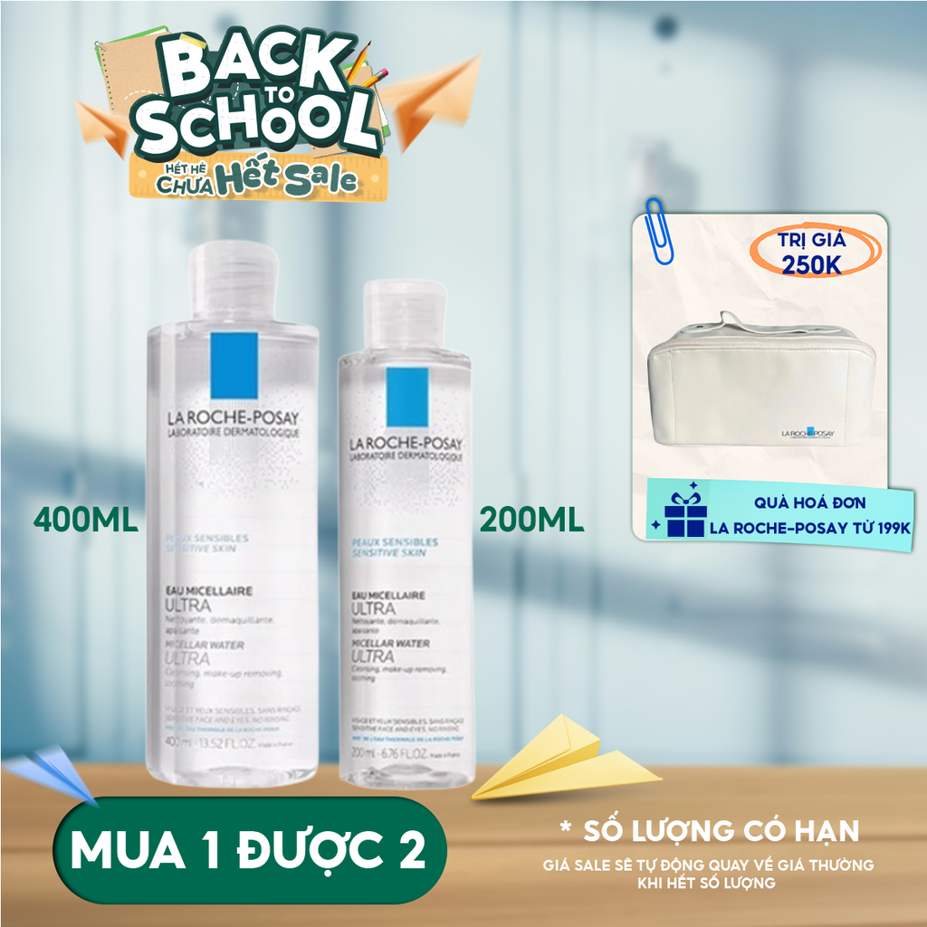 Nước Tẩy Trang La Roche-Posay Dành Cho Da Nhạy Cảm Micellar Water Ultra Sensitive Skin