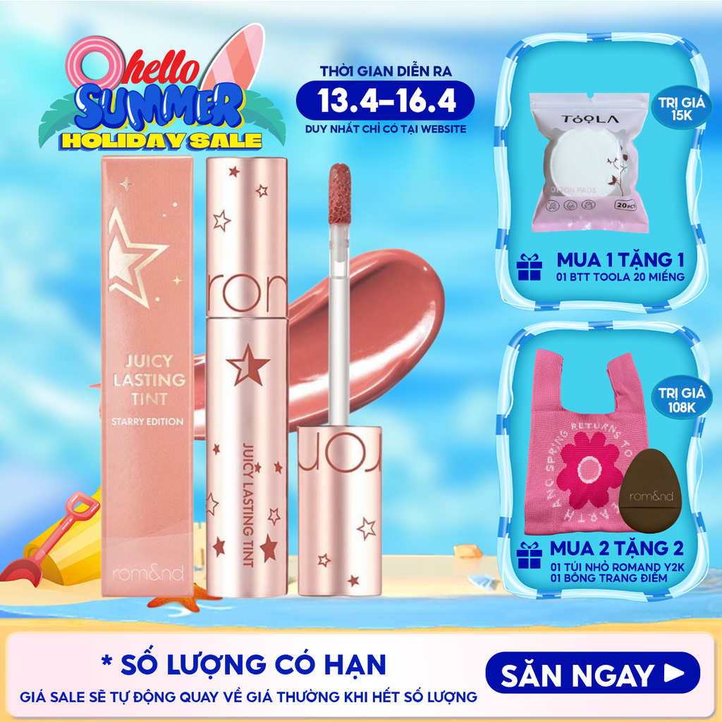 [Juicy Lasting Tint Starry Edition - Màu 23] Son Tint Lì Romand Juicy Lasting Tint Starry Edition 5.5g