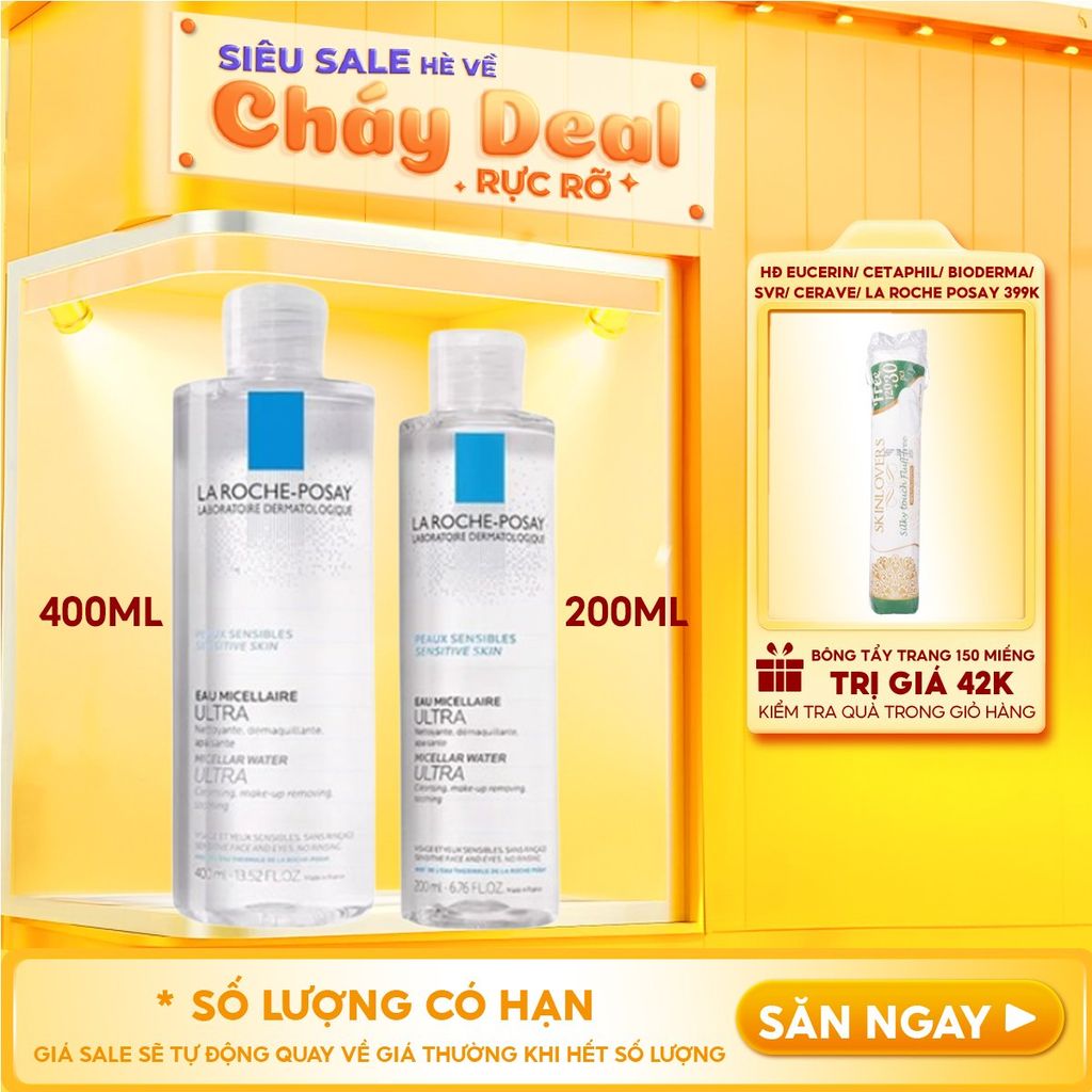 Nước Tẩy Trang La Roche-Posay Dành Cho Da Nhạy Cảm Micellar Water Ultra Sensitive Skin