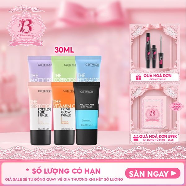  Kem Lót Catrice Kiềm Dầu, Dưỡng Ẩm, Làm Đều Màu Da Primer 30ml 