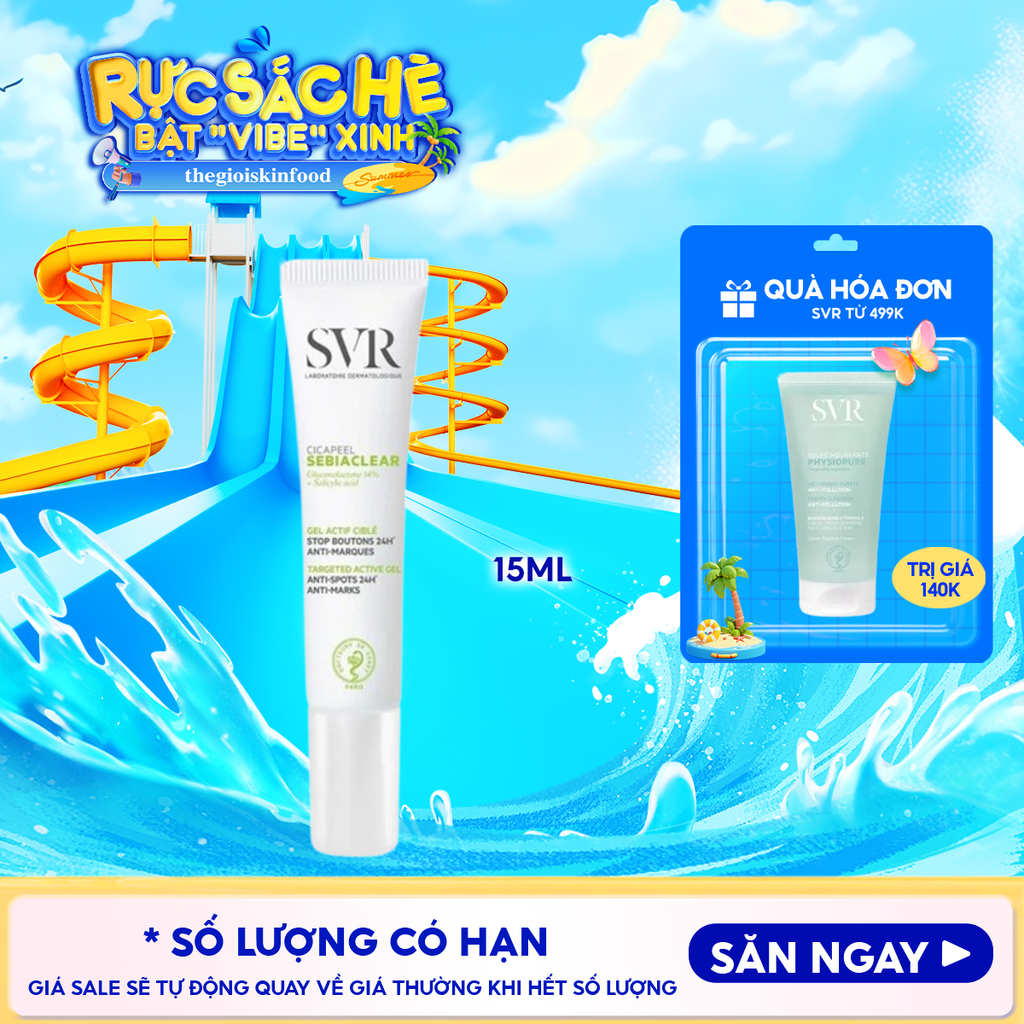 Kem Chấm Mụn SVR Dạng Gel Sebiaclear Cicapeel 15ml