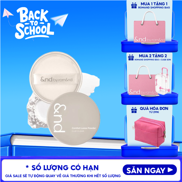  [&nd by rom&nd] Phấn Phủ Dạng Bột Kiềm Dầu And By Romand Comfort Loose Powder #CL01 Clear 4g 
