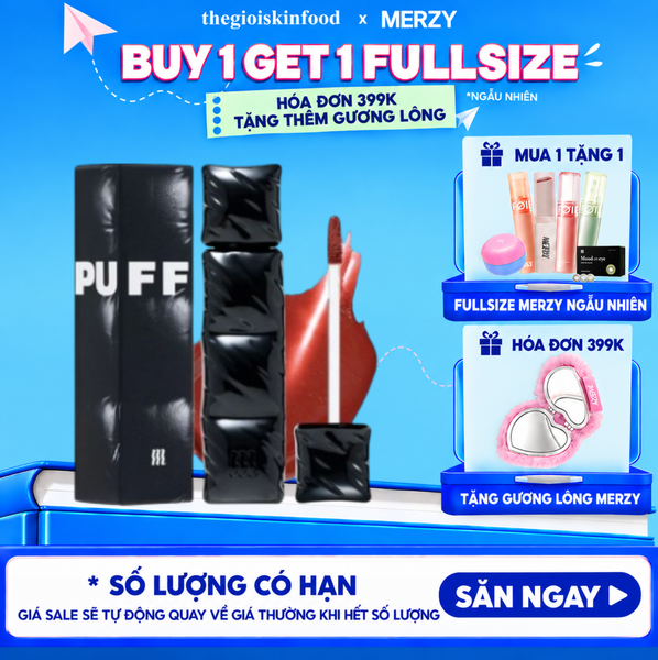  [V6 PUFFER] Son Kem Lì Merzy Bền Màu, Lâu Trôi The First Velvet Tint 