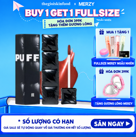 [V6 PUFFER] Son Kem Lì Merzy Bền Màu, Lâu Trôi The First Velvet Tint