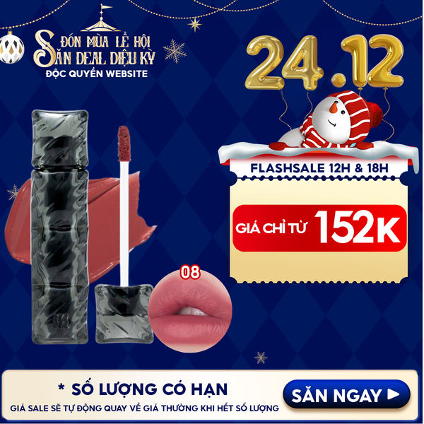  [NEW][V6 PUFFER][SON PHAO] Son Kem Lì Merzy Bền Màu, Lâu Trôi Puffer Velvet Tint 3.7g 