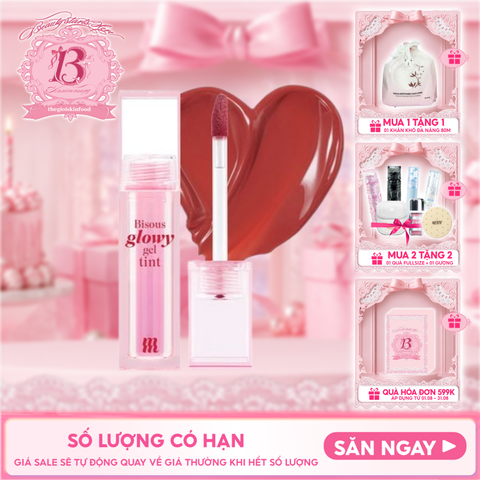 Son Bóng Pha Lê Merzy Căng Mọng, Bền Màu Bisous Glowy Gel Tint