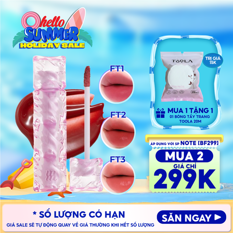 [NEW] Son Tint Merzy Mịn Lì , Bền Màu, Fit Môi Tự Nhiên Water Fit Blur Tint 3.7g