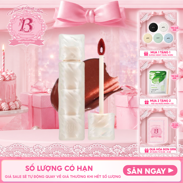  Son Phao Kem Lì Mềm Mịn Như Bơ, Lâu Trôi Merzy Puffer Mellow Tint 3.7g 