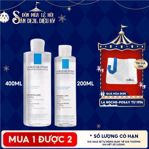  Nước Tẩy Trang La Roche-Posay Dành Cho Da Nhạy Cảm Micellar Water Ultra Sensitive Skin 