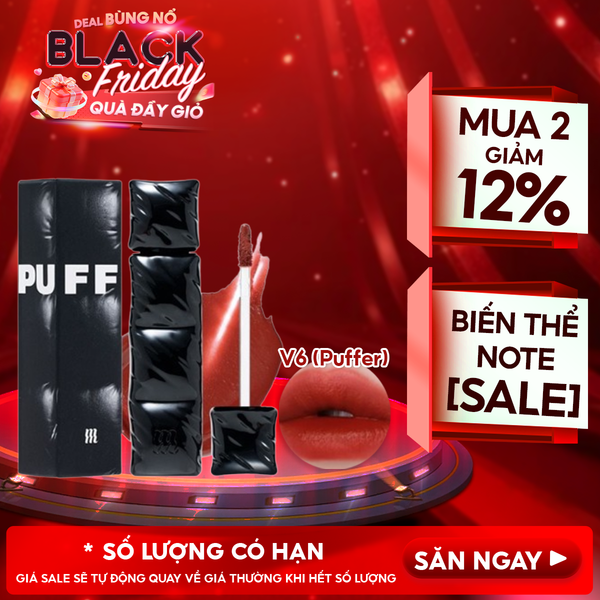  [NEW][V6 PUFFER] Son Kem Lì Merzy Bền Màu, Lâu Trôi The First Velvet Tint 