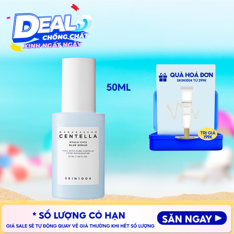 Serum Skin1004 Dưỡng Ẩm, Hỗ Trợ Làm Sáng Da Madagasca Centella Hyalu-Cica Blue Serum 50ml
