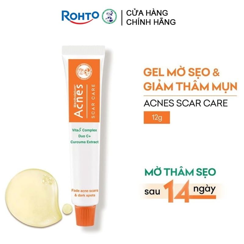 Kem Dưỡng Acnes Dạng Gel Giúp Hỗ Trợ Mờ Sẹo Và Làm Mờ Vết Thâm Mụn Scar Care 12g