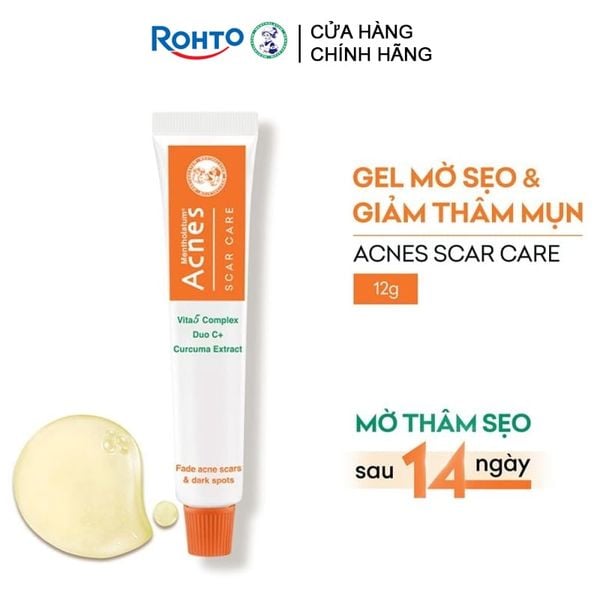  Kem Dưỡng Acnes Dạng Gel Giúp Hỗ Trợ Mờ Sẹo Và Làm Mờ Vết Thâm Mụn Scar Care 12g 
