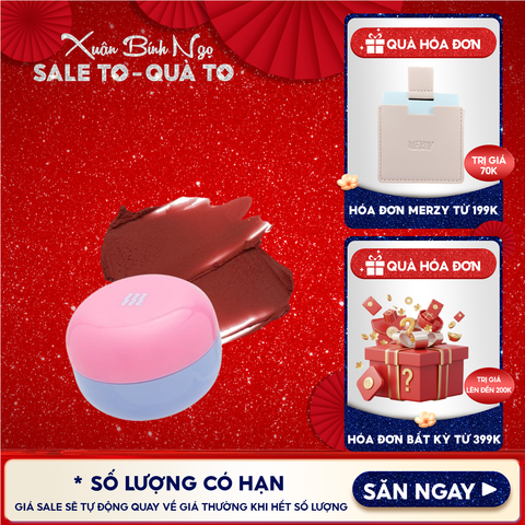 Son Kem Bùn Merzy Kiêm Má Hồng Mờ Lì, Mịn Mượt Như Bơ Dạng Hũ Blurry Lip Mousse 6g