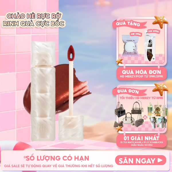  [NEW] Son Phao Kem Lì Mềm Mịn Như Bơ, Lâu Trôi Merzy Puffer Mellow Tint 3.7g 