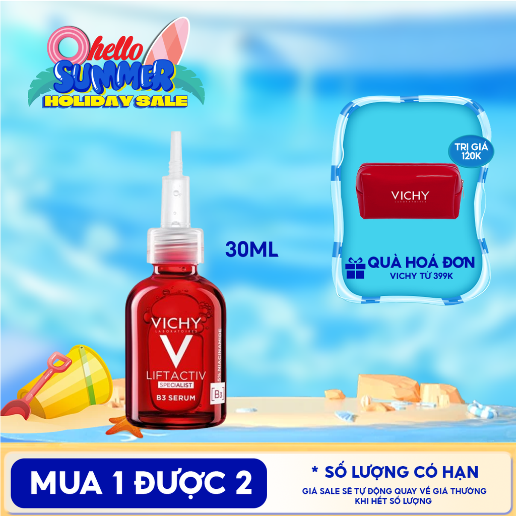 Tinh Chất Giúp Cải Thiện & Ngăn Ngừa Thâm Nám Đốm Nâu Toàn Diện Vichy Liftactiv B3 Dark Spots Serum 30ml