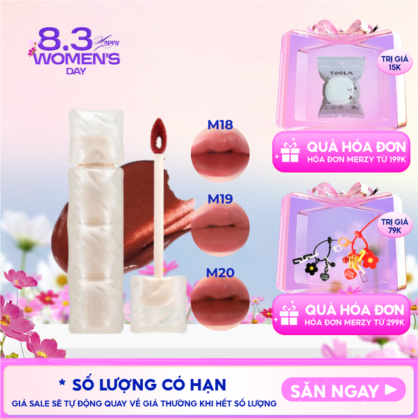  [NEW] Son Phao Kem Lì Mềm Mịn Như Bơ, Lâu Trôi Merzy Puffer Mellow Tint 3.7g 