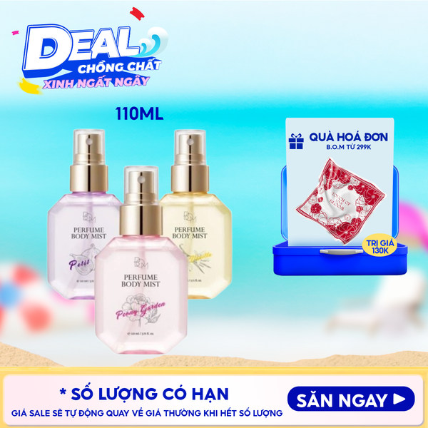  Xịt Thơm Toàn Thân B.O.M Hương Nước Hoa Perfume Body Mist 110ml 