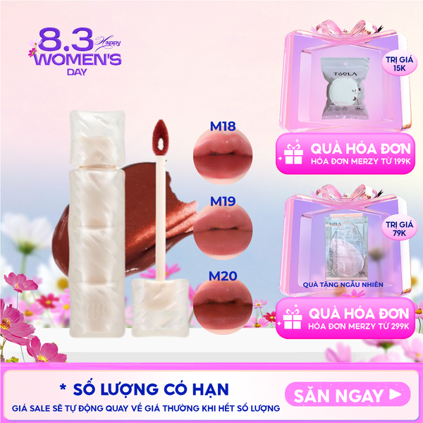  [NEW] Son Phao Kem Lì Mềm Mịn Như Bơ, Lâu Trôi Merzy Puffer Mellow Tint 3.7g 