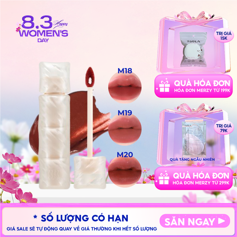 [NEW] Son Phao Kem Lì Mềm Mịn Như Bơ, Lâu Trôi Merzy Puffer Mellow Tint 3.7g