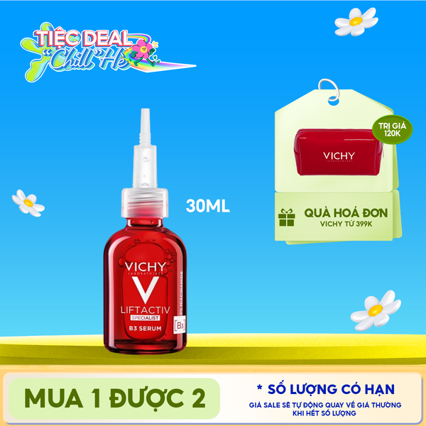  Tinh Chất Giúp Cải Thiện & Ngăn Ngừa Thâm Nám Đốm Nâu Toàn Diện Vichy Liftactiv B3 Dark Spots Serum 30ml 