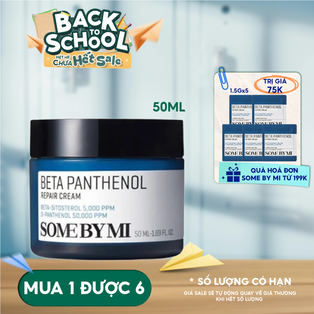 Kem Dưỡng Some By Mi Cấp Ẩm, Hỗ Trợ Phục Hồi Da Beta Panthenol Repair Cream 50ml