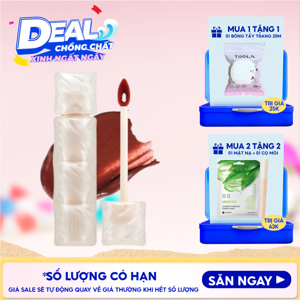  Son Phao Kem Lì Mềm Mịn Như Bơ, Lâu Trôi Merzy Puffer Mellow Tint 3.7g 