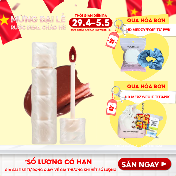  [NEW] Son Phao Kem Lì Mềm Mịn Như Bơ, Lâu Trôi Merzy Puffer Mellow Tint 3.7g 