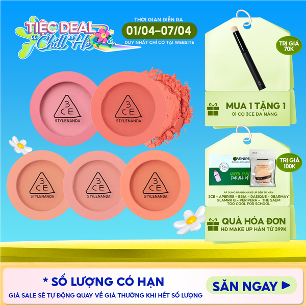  Phấn Má Hồng 3CE Mịn Lì Siêu Xinh Face Blush 5.5g 
