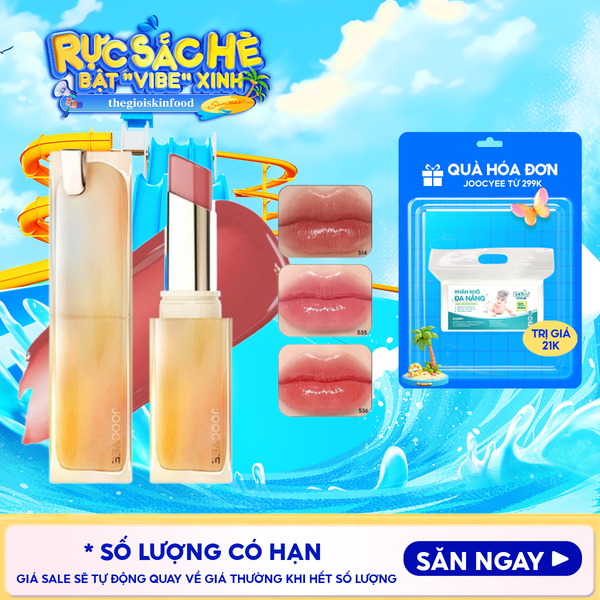  Son Bóng Joocyee Dạng Thỏi Dưỡng Ẩm Lâu Trôi Glazed Rouge 3.5g 