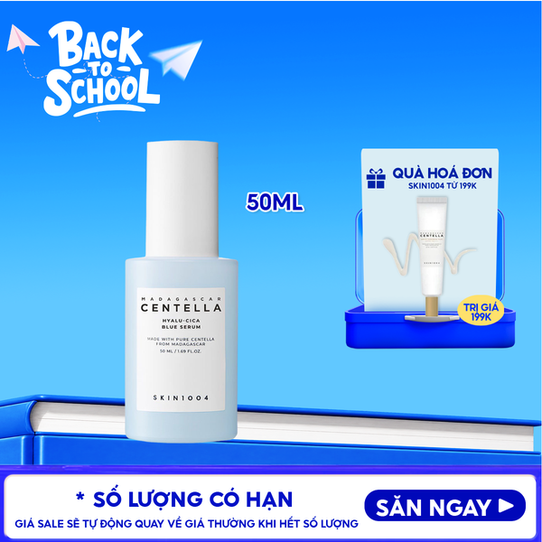  Serum Skin1004 Dưỡng Ẩm, Hỗ Trợ Làm Sáng Da Madagasca Centella Hyalu-Cica Blue Serum 50ml 