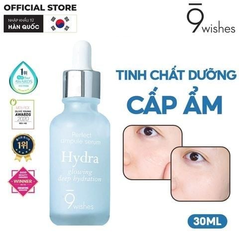 Serum 9 Wishes Dưỡng Ẩm, Cấp Nước, Căng Mịn Da 9 Wishes HYDRA AMPULE II Serum