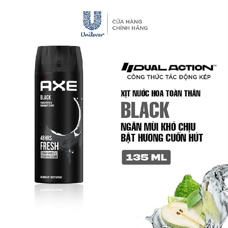 Xịt Khử Mùi Toàn Thân Cho Nam AXE Deodorant Body Spray 135ml