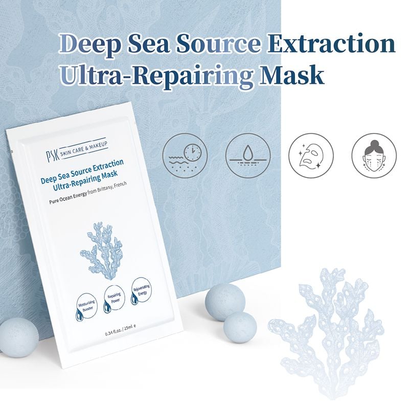 Mặt Nạ PSK Hỗ Trợ Phục Hồi Chuyên Sâu Chiết Xuất Từ Nước Biển Sâu Deep Sea Source Extraction Ultra-Repairing Mask 25ml
