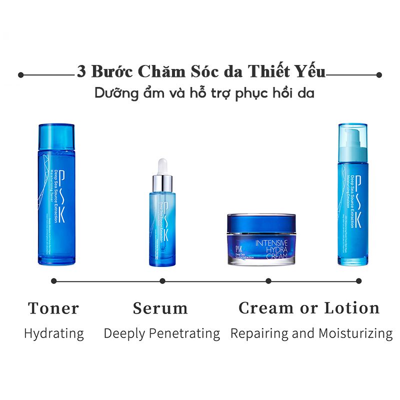 Nước Hoa Hồng PSK Dưỡng Ẩm, Hỗ Trợ Phục Hồi Deep Sea Source Extraction Moisturizing Toner 150ml