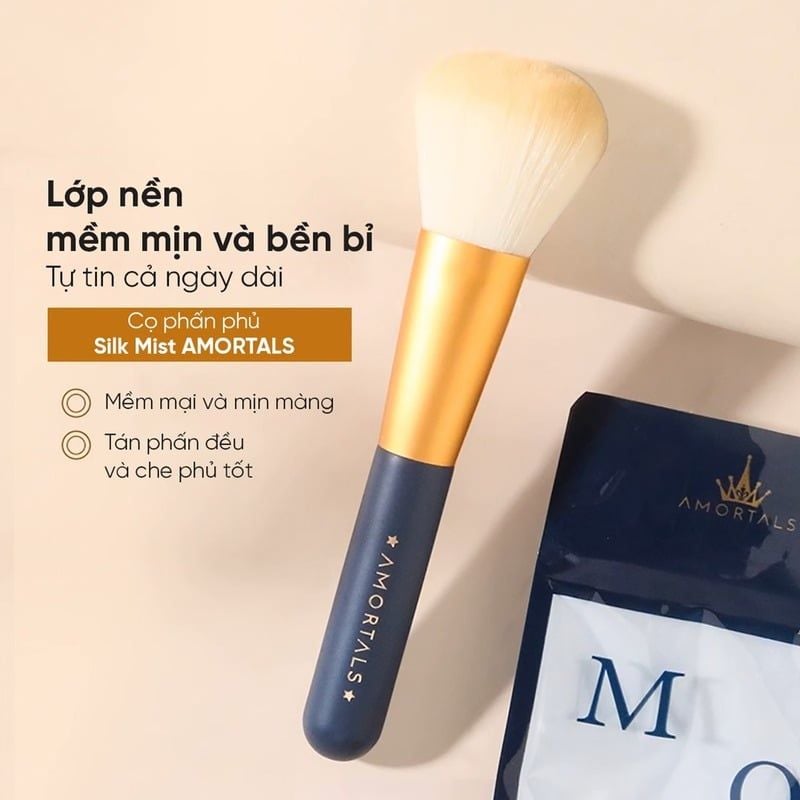 Cọ Phấn Phủ Amortals Mềm Mịn Ultra-Fine Silk Mist Loose Powder Brush