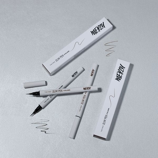  Bút Kẻ Mắt Merzy Siêu Mảnh, Bền Màu, Lâu Trôi The First Slim Pen Eyeliner 0.45g 