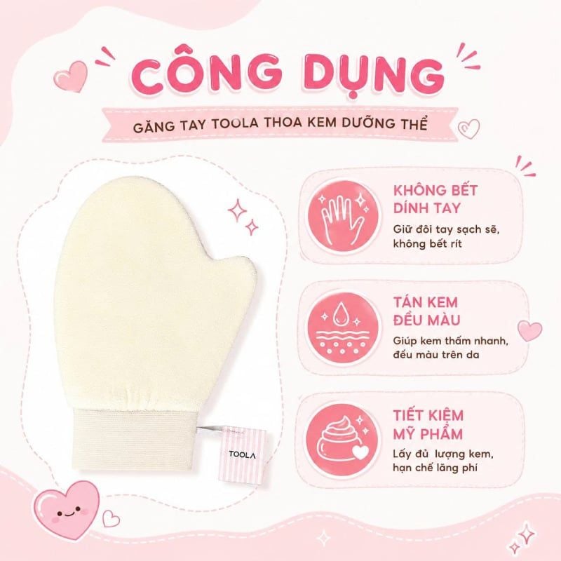 Găng Tay Thoa Kem Dưỡng Thể TOOLA Body cream application gloves - BT-TLA129