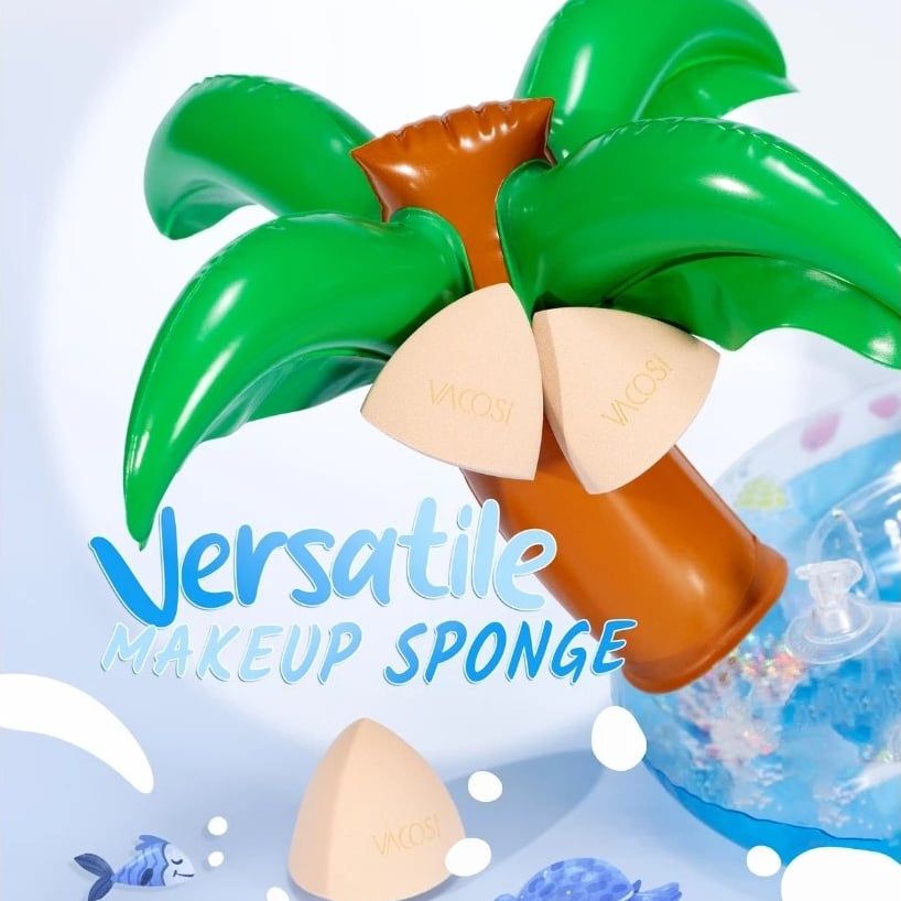 Bông Mút Trang Điểm Kim Tự Tháp Vacosi Versatile Makeup Sponge - BP41