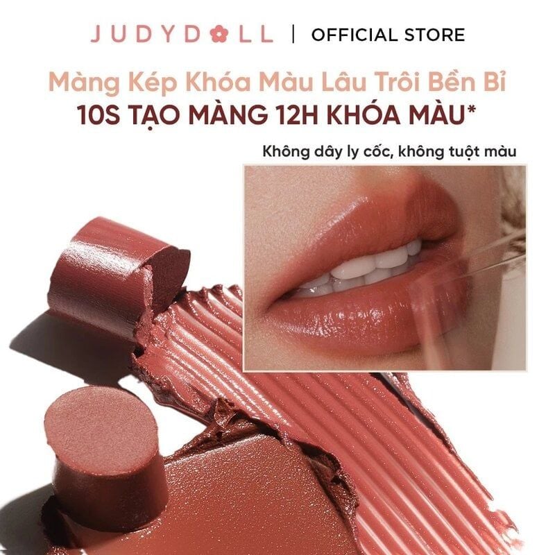 Son Dưỡng Judydoll Có Màu Dưỡng Ẩm, Căng Bóng Stay Shine Lipstick 3g