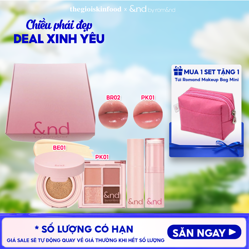 Box Mỹ Phẩm Trang Điểm And By Romand Cool Tone & Warm Tone Set