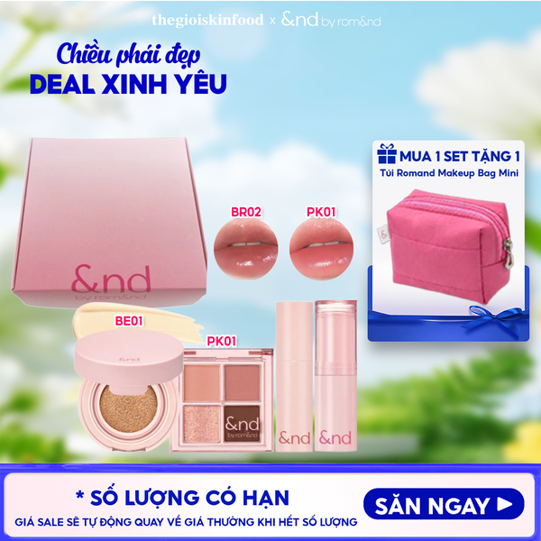  Box Mỹ Phẩm Trang Điểm And By Romand Cool Tone & Warm Tone Set 