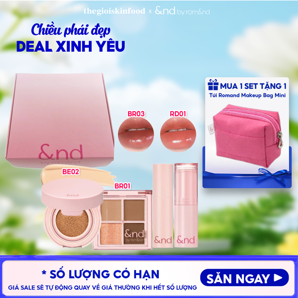  Box Mỹ Phẩm Trang Điểm And By Romand Cool Tone & Warm Tone Set 